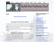 Tablet Screenshot of macnabpresbyterian.ca